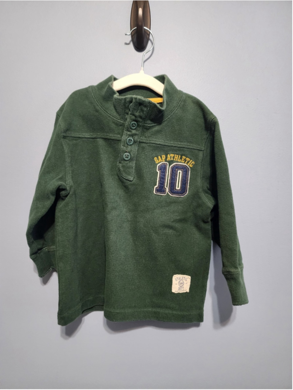 Vintage 2005 Baby GAP Sweatshirt Toddler 3 Years Forest Green Y2K